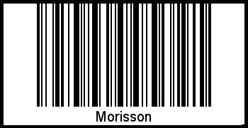 Der Voname Morisson als Barcode und QR-Code