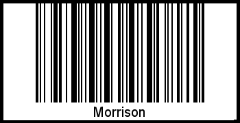 Der Voname Morrison als Barcode und QR-Code