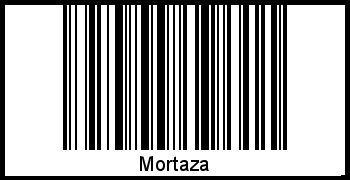 Interpretation von Mortaza als Barcode