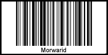 Barcode des Vornamen Morwarid