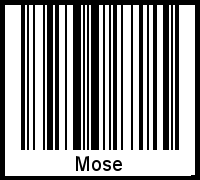 Barcode-Foto von Mose