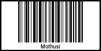 Barcode-Foto von Mothusi