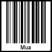 Interpretation von Mua als Barcode