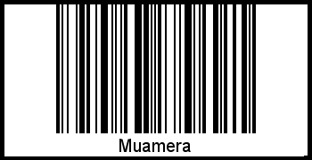 Interpretation von Muamera als Barcode