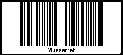 Interpretation von Mueserref als Barcode
