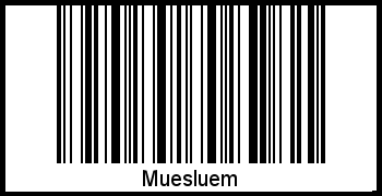 Interpretation von Muesluem als Barcode