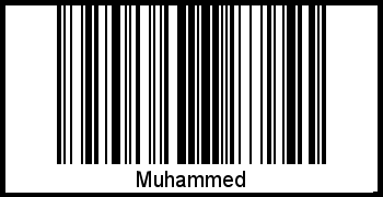 Muhammed als Barcode und QR-Code