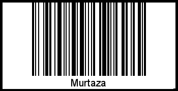 Barcode des Vornamen Murtaza