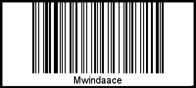 Mwindaace als Barcode und QR-Code