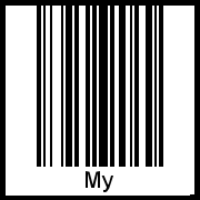 Barcode des Vornamen My
