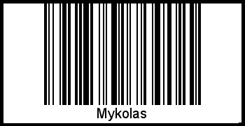 Interpretation von Mykolas als Barcode