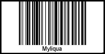 Myliqua als Barcode und QR-Code