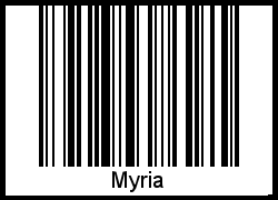 Interpretation von Myria als Barcode