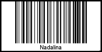 Der Voname Nadalina als Barcode und QR-Code