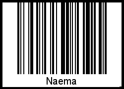 Barcode des Vornamen Naema
