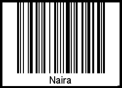 Naira als Barcode und QR-Code