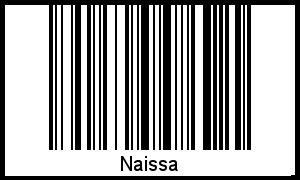 Naissa als Barcode und QR-Code
