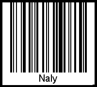 Interpretation von Naly als Barcode
