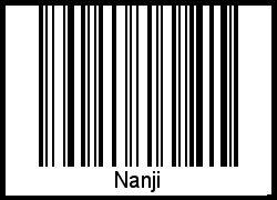 Nanji als Barcode und QR-Code
