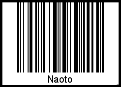 Barcode des Vornamen Naoto