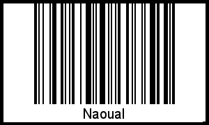 Naoual als Barcode und QR-Code