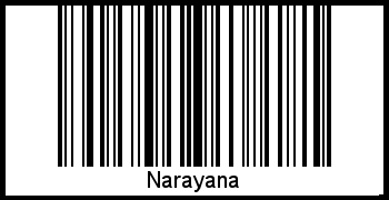 Narayana als Barcode und QR-Code