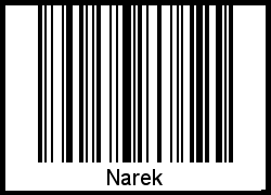 Narek als Barcode und QR-Code