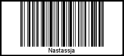 Nastassja als Barcode und QR-Code