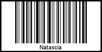 Barcode des Vornamen Natascia