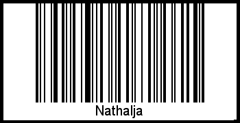Barcode des Vornamen Nathalja