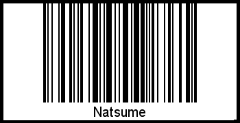 Barcode des Vornamen Natsume