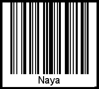 Naya als Barcode und QR-Code