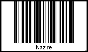 Interpretation von Nazire als Barcode