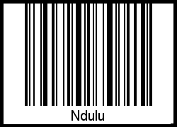 Interpretation von Ndulu als Barcode