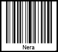 Der Voname Nera als Barcode und QR-Code