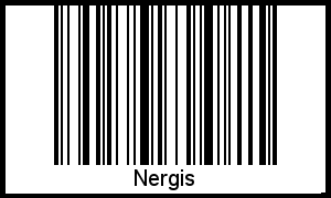 Nergis als Barcode und QR-Code