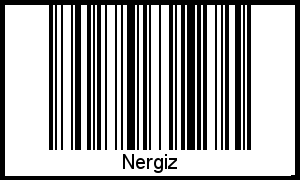 Nergiz als Barcode und QR-Code
