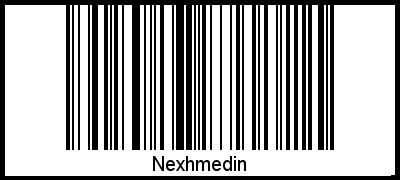Interpretation von Nexhmedin als Barcode