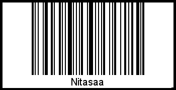 Nitasaa als Barcode und QR-Code