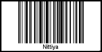 Interpretation von Nittiya als Barcode