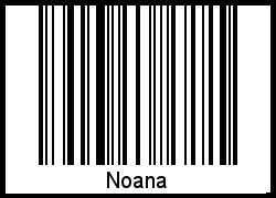 Noana als Barcode und QR-Code