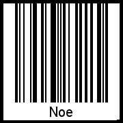 Noe als Barcode und QR-Code