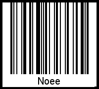 Interpretation von Noee als Barcode