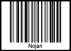 Der Voname Nojan als Barcode und QR-Code
