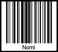 Nomi als Barcode und QR-Code
