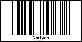 Interpretation von Norliyah als Barcode