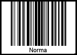 Interpretation von Norma als Barcode