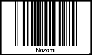 Interpretation von Nozomi als Barcode