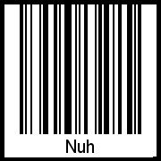 Interpretation von Nuh als Barcode