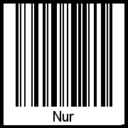 Barcode-Foto von Nur